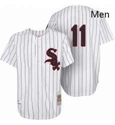 Mens Mitchell and Ness Chicago White Sox 11 Luis Aparicio Replica White Throwback MLB Jersey Mens Mitchell and Ness Chicago White Sox 11 Luis Aparicio Replica White Throwback MLB Jersey