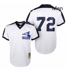 Mens Mitchell and Ness Chicago White Sox 72 Carlton Fisk Replica White Throwback MLB Jersey Mens Mitchell and Ness Chicago White Sox 72 Carlton Fisk Replica White Throwback MLB Jersey