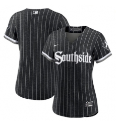 Women Chicago White Sox Blank 2021 City Connect Black Southside Jersey Women Chicago White Sox Blank 2021 City Connect Black Southside Jersey