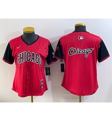 Women Chicago White Sox Team Big Logo Red Black 2025 City Connect Limited Stitched Baseball Jersey 002 Women Chicago White Sox Team Big Logo Red Black 2025 City Connect Limited Stitched Baseball Jersey 002