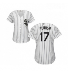 Womens Chicago White Sox 17 Yonder Alonso Replica White Home Cool Base Baseball Jersey Womens Chicago White Sox 17 Yonder Alonso Replica White Home Cool Base Baseball Jersey