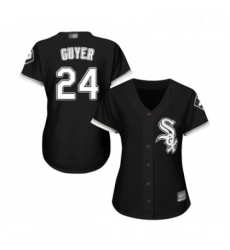 Womens Chicago White Sox 24 Brandon Guyer Replica Black Alternate Home Cool Base Baseball Jersey Womens Chicago White Sox 24 Brandon Guyer Replica Black Alternate Home Cool Base Baseball Jersey