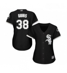 Womens Chicago White Sox 38 Ryan Goins Replica Black Alternate Home Cool Base Baseball Jersey Womens Chicago White Sox 38 Ryan Goins Replica Black Alternate Home Cool Base Baseball Jersey