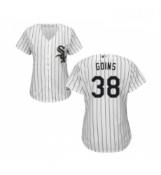 Womens Chicago White Sox 38 Ryan Goins Replica White Home Cool Base Baseball Jersey Womens Chicago White Sox 38 Ryan Goins Replica White Home Cool Base Baseball Jersey