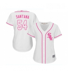 Womens Chicago White Sox 54 Ervin Santana Replica White Fashion Cool Base Baseball Jersey Womens Chicago White Sox 54 Ervin Santana Replica White Fashion Cool Base Baseball Jersey