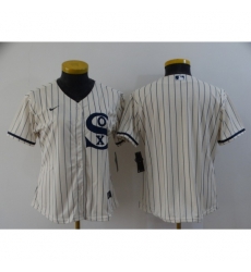 Women's Chicago White Sox Blank Cream 2021 Field of Dreams Jersey Women's Chicago White Sox Blank Cream 2021 Field of Dreams Jersey