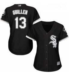 Womens Majestic Chicago White Sox 13 Ozzie Guillen Replica Black Alternate Home Cool Base MLB Jersey Womens Majestic Chicago White Sox 13 Ozzie Guillen Replica Black Alternate Home Cool Base MLB Jersey
