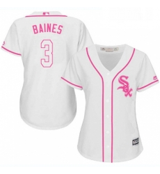 Womens Majestic Chicago White Sox 3 Harold Baines Replica White Fashion Cool Base MLB Jersey Womens Majestic Chicago White Sox 3 Harold Baines Replica White Fashion Cool Base MLB Jersey