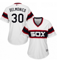 Womens Majestic Chicago White Sox 30 Nicky Delmonico Authentic White 2013 Alternate Home Cool Base MLB Jersey Womens Majestic Chicago White Sox 30 Nicky Delmonico Authentic White 2013 Alternate Home Cool Base MLB Jersey