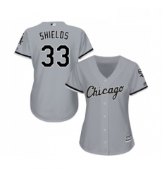 Womens Majestic Chicago White Sox 33 James Shields Replica Grey Road Cool Base MLB Jerseys Womens Majestic Chicago White Sox 33 James Shields Replica Grey Road Cool Base MLB Jerseys
