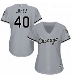 Womens Majestic Chicago White Sox 40 Reynaldo Lopez Replica Grey Road Cool Base MLB Jersey Womens Majestic Chicago White Sox 40 Reynaldo Lopez Replica Grey Road Cool Base MLB Jersey