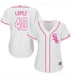 Womens Majestic Chicago White Sox 40 Reynaldo Lopez Replica White Fashion Cool Base MLB Jersey Womens Majestic Chicago White Sox 40 Reynaldo Lopez Replica White Fashion Cool Base MLB Jersey