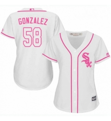 Womens Majestic Chicago White Sox 58 Miguel Gonzalez Authentic White Fashion Cool Base MLB Jersey Womens Majestic Chicago White Sox 58 Miguel Gonzalez Authentic White Fashion Cool Base MLB Jersey