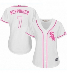 Womens Majestic Chicago White Sox 7 Jeff Keppinger Authentic White Fashion Cool Base MLB Jersey Womens Majestic Chicago White Sox 7 Jeff Keppinger Authentic White Fashion Cool Base MLB Jersey