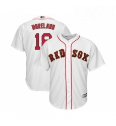 Youth Boston Red Sox 18 Mitch Moreland Authentic White 2019 Gold Program Cool Base Baseball Jersey Youth Boston Red Sox 18 Mitch Moreland Authentic White 2019 Gold Program Cool Base Baseball Jersey