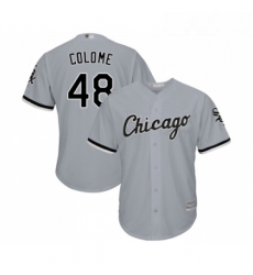 Youth Chicago White Sox 48 Alex Colome Replica Grey Road Cool Base Baseball Jersey Youth Chicago White Sox 48 Alex Colome Replica Grey Road Cool Base Baseball Jersey