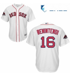 Youth Majestic Boston Red Sox 16 Andrew Benintendi Authentic White Home Cool Base 2018 World Series Champions MLB Jersey Youth Majestic Boston Red Sox 16 Andrew Benintendi Authentic White Home Cool Base 2018 World Series Champions MLB Jersey