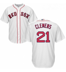 Youth Majestic Boston Red Sox 21 Roger Clemens Replica White Home Cool Base MLB Jersey Youth Majestic Boston Red Sox 21 Roger Clemens Replica White Home Cool Base MLB Jersey