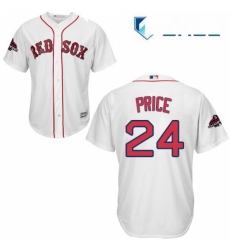 Youth Majestic Boston Red Sox 24 David Price Authentic White Home Cool Base 2018 World Series Champions MLB Jersey Youth Majestic Boston Red Sox 24 David Price Authentic White Home Cool Base 2018 World Series Champions MLB Jersey