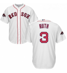 Youth Majestic Boston Red Sox 3 Babe Ruth Authentic White Home Cool Base 2018 World Series Champions MLB Jersey Youth Majestic Boston Red Sox 3 Babe Ruth Authentic White Home Cool Base 2018 World Series Champions MLB Jersey