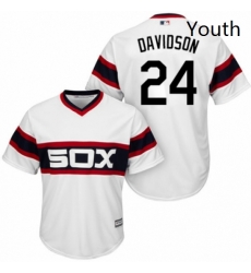 Youth Majestic Chicago White Sox 24 Matt Davidson Authentic White 2013 Alternate Home Cool Base MLB Jersey Youth Majestic Chicago White Sox 24 Matt Davidson Authentic White 2013 Alternate Home Cool Base MLB Jersey