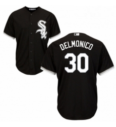 Youth Majestic Chicago White Sox 30 Nicky Delmonico Replica Black Alternate Home Cool Base MLB Jersey Youth Majestic Chicago White Sox 30 Nicky Delmonico Replica Black Alternate Home Cool Base MLB Jersey
