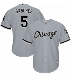 Youth Majestic Chicago White Sox 5 Yolmer Sanchez Replica Grey Road Cool Base MLB Jersey Youth Majestic Chicago White Sox 5 Yolmer Sanchez Replica Grey Road Cool Base MLB Jersey