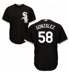 Youth Majestic Chicago White Sox 58 Miguel Gonzalez Replica Black Alternate Home Cool Base MLB Jersey Youth Majestic Chicago White Sox 58 Miguel Gonzalez Replica Black Alternate Home Cool Base MLB Jersey