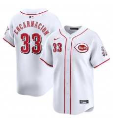 Men Cincinnati Reds 33 Christian Encarnacion White Home Limited Stitched Baseball Jersey Men Cincinnati Reds 33 Christian Encarnacion White Home Limited Stitched Baseball Jersey