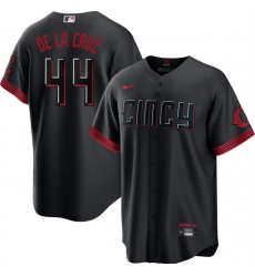 Men Cincinnati Reds 44 Elly De La Cruz 2023 City Connect Cool Base Stitched Baseball Jersey Men Cincinnati Reds 44 Elly De La Cruz 2023 City Connect Cool Base Stitched Baseball Jersey