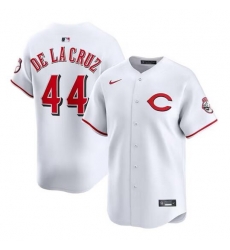 Men Cincinnati Reds 44 Elly De La Cruz White 2025 Home Limited Stitched Baseball Jersey Men Cincinnati Reds 44 Elly De La Cruz White 2025 Home Limited Stitched Baseball Jersey