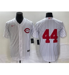Men Cincinnati Reds 44 Elly De La Cruz White Field Of Dreams Cool Base Stitched Baseball Jersey Men Cincinnati Reds 44 Elly De La Cruz White Field Of Dreams Cool Base Stitched Baseball Jersey