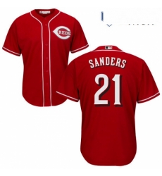Mens Majestic Cincinnati Reds 21 Reggie Sanders Replica Red Alternate Cool Base MLB Jersey Mens Majestic Cincinnati Reds 21 Reggie Sanders Replica Red Alternate Cool Base MLB Jersey
