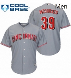 Mens Majestic Cincinnati Reds 39 Devin Mesoraco Replica Grey Road Cool Base MLB Jersey Mens Majestic Cincinnati Reds 39 Devin Mesoraco Replica Grey Road Cool Base MLB Jersey