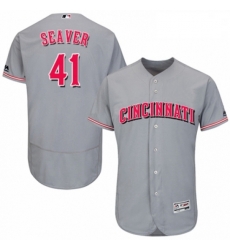 Mens Majestic Cincinnati Reds 41 Tom Seaver Grey Road Flex Base Authentic Collection MLB Jersey Mens Majestic Cincinnati Reds 41 Tom Seaver Grey Road Flex Base Authentic Collection MLB Jersey