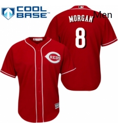 Mens Majestic Cincinnati Reds 8 Joe Morgan Replica Red Alternate Cool Base MLB Jersey Mens Majestic Cincinnati Reds 8 Joe Morgan Replica Red Alternate Cool Base MLB Jersey