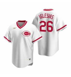 Mens Nike Cincinnati Reds 26 Raisel Iglesias White Cooperstown Collection Home Stitched Baseball Jersey Mens Nike Cincinnati Reds 26 Raisel Iglesias White Cooperstown Collection Home Stitched Baseball Jersey