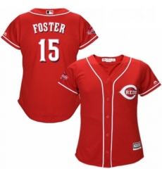 Womens Majestic Cincinnati Reds 15 George Foster Authentic Red Alternate Cool Base MLB Jersey Womens Majestic Cincinnati Reds 15 George Foster Authentic Red Alternate Cool Base MLB Jersey
