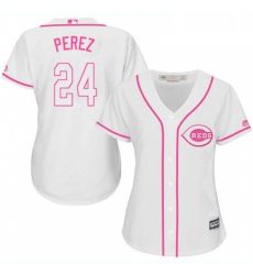 Womens Majestic Cincinnati Reds 24 Tony Perez Replica White Fashion Cool Base MLB Jersey Womens Majestic Cincinnati Reds 24 Tony Perez Replica White Fashion Cool Base MLB Jersey
