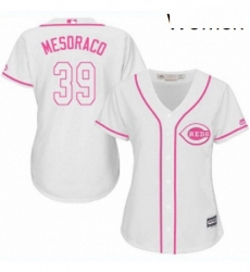 Womens Majestic Cincinnati Reds 39 Devin Mesoraco Replica White Fashion Cool Base MLB Jersey Womens Majestic Cincinnati Reds 39 Devin Mesoraco Replica White Fashion Cool Base MLB Jersey