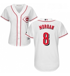 Womens Majestic Cincinnati Reds 8 Joe Morgan Replica White Home Cool Base MLB Jersey Womens Majestic Cincinnati Reds 8 Joe Morgan Replica White Home Cool Base MLB Jersey