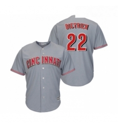 Youth Cincinnati Reds 22 Derek Dietrich Replica Grey Road Cool Base Baseball Jersey Youth Cincinnati Reds 22 Derek Dietrich Replica Grey Road Cool Base Baseball Jersey