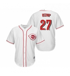 Youth Cincinnati Reds 27 Matt Kemp Replica White Home Cool Base Baseball Jersey Youth Cincinnati Reds 27 Matt Kemp Replica White Home Cool Base Baseball Jersey
