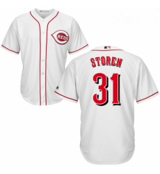 Youth Majestic Cincinnati Reds 31 Drew Storen Authentic White Home Cool Base MLB Jersey Youth Majestic Cincinnati Reds 31 Drew Storen Authentic White Home Cool Base MLB Jersey
