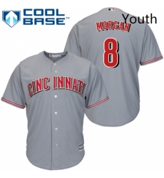 Youth Majestic Cincinnati Reds 8 Joe Morgan Authentic Grey Road Cool Base MLB Jersey Youth Majestic Cincinnati Reds 8 Joe Morgan Authentic Grey Road Cool Base MLB Jersey