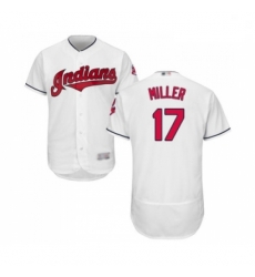 Mens Cleveland Indians 17 Brad Miller White Home Flex Base Authentic Collection Baseball Jersey Mens Cleveland Indians 17 Brad Miller White Home Flex Base Authentic Collection Baseball Jersey