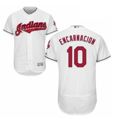 Mens Majestic Cleveland Indians 10 Edwin Encarnacion White Flexbase Authentic Collection MLB Jersey Mens Majestic Cleveland Indians 10 Edwin Encarnacion White Flexbase Authentic Collection MLB Jersey