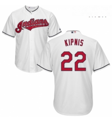 Mens Majestic Cleveland Indians 22 Jason Kipnis Replica White Home Cool Base MLB Jersey Mens Majestic Cleveland Indians 22 Jason Kipnis Replica White Home Cool Base MLB Jersey