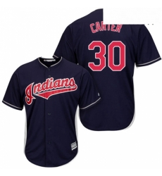 Mens Majestic Cleveland Indians 30 Joe Carter Replica Navy Blue Alternate 1 Cool Base MLB Jersey Mens Majestic Cleveland Indians 30 Joe Carter Replica Navy Blue Alternate 1 Cool Base MLB Jersey