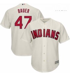 Mens Majestic Cleveland Indians 47 Trevor Bauer Replica Cream Alternate 2 Cool Base MLB Jersey Mens Majestic Cleveland Indians 47 Trevor Bauer Replica Cream Alternate 2 Cool Base MLB Jersey